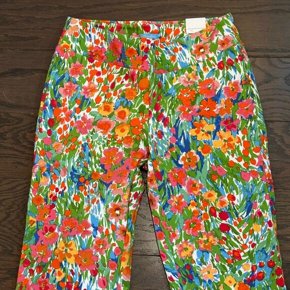 J. McLaughlin Masie Pants Blue - Multi Caprice Floral Size 4 NWT - Picture 2 of 7